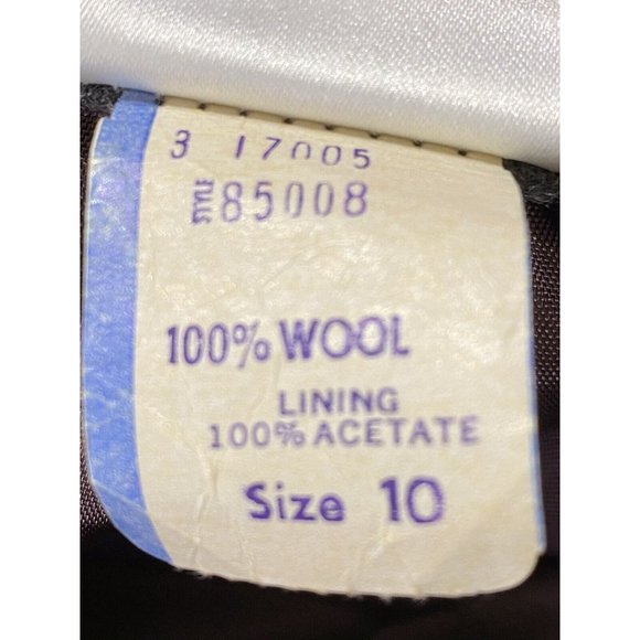 Vintage Koret Size 10 Gray 100% Wool Union Label A Line Knee Length Lined Skirt - Picture 7 of 10